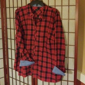 Talbots Button up plaid shirt